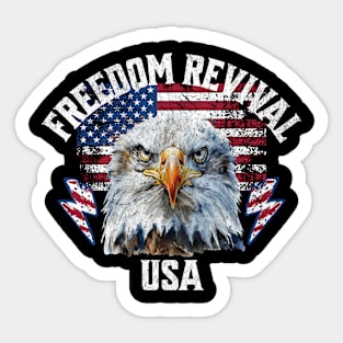 Freedom Revival Eagle Eyes Sticker